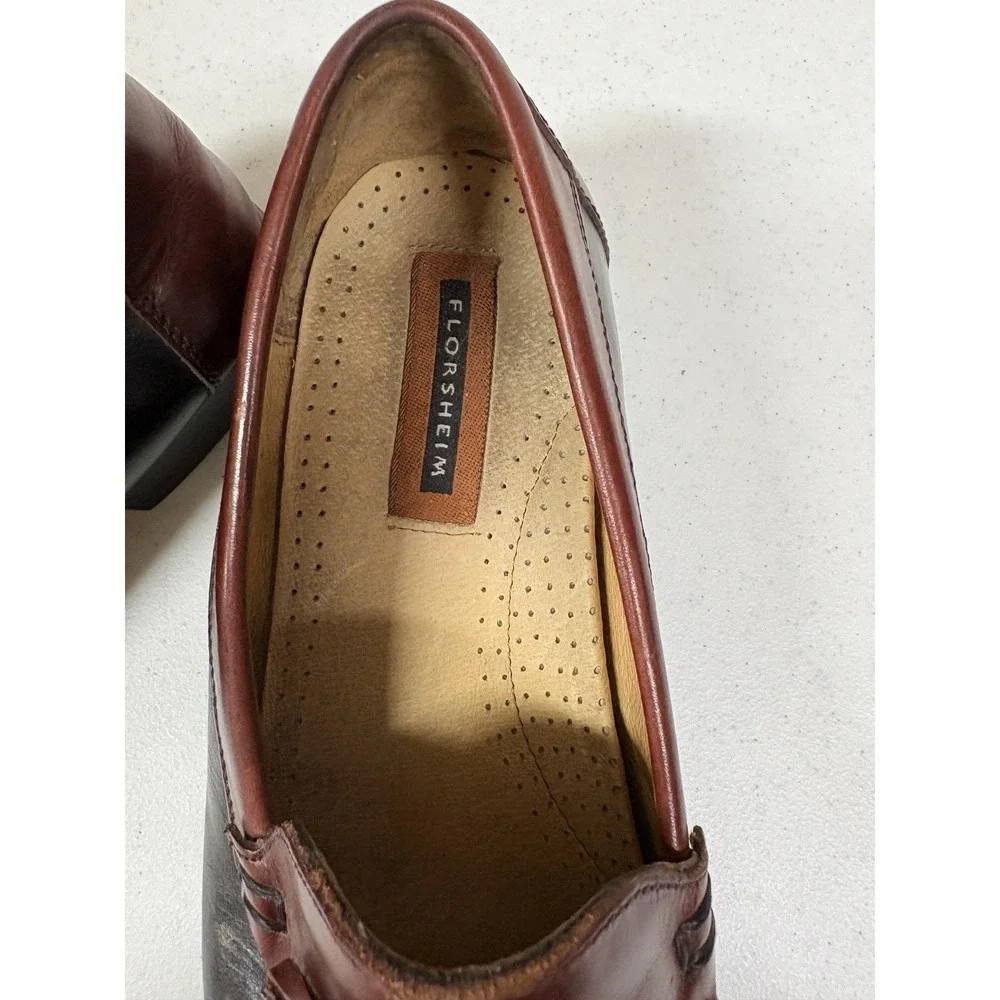 Mens Florsheim Kiltie Tassel 2-Tone Loafer wi- Sz 12D‎ Preppy Heritage
